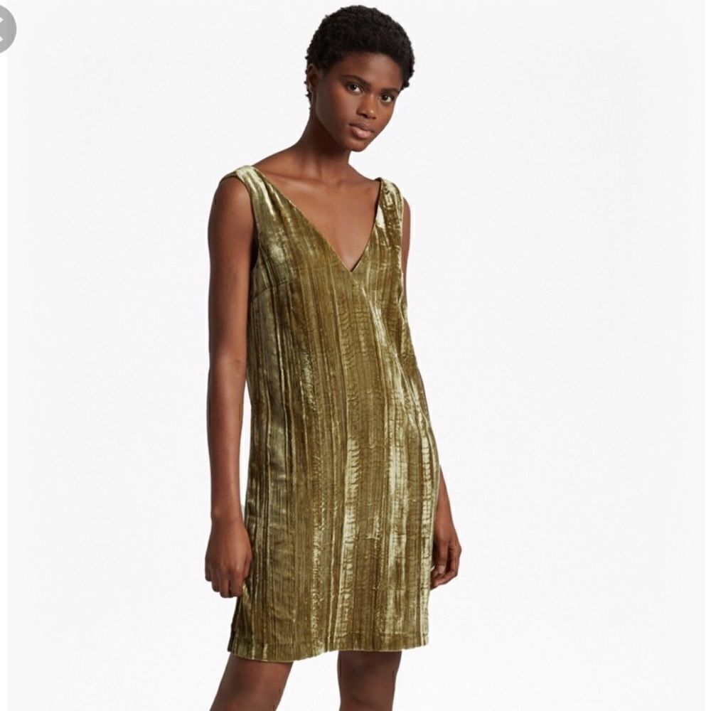 French Connection Theresa Velvet Shift Dress-NWT